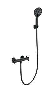Смеситель для душа Wonzon & Woghand WW-B2048-A-MB с термостатом, черный матовый
