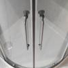 Душевой уголок Cezares Relax RELAX-304-R-2-100-C-GM профиль Оружейная сталь, стекло прозрачное, 100x100 фото 3