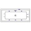 Акриловая ванна Excellent Heaven Slim 160x75 "SMART" (хром) фото 2