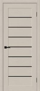 Межкомнатная дверь Bravo Браво-22 Black Shine полотно Cream Silkwood 600x2000