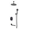 Душевой комплект Bronze de Luxe Scandi 14582/1B черный матовый