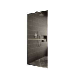 Душевая перегородка MaybahGlass MGD-728-5у 79x195, стекло бронза матовая 8 мм, профиль хром матовый