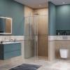 Душевая дверь в нишу BelBagno SOFT_CLOSE-1-BF-1-130-C-Cr профиль хром, стекло прозрачное, 130x200 фото 4