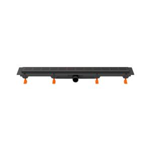 Душевой лоток Veconi Line 850 V850LB с решеткой, черный матовый