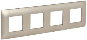 Рамка 4-постовая IEK Skandy SK-M42-K37 шампань
