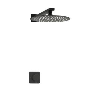 Душевой комплект Wasserkraft Fulda A5251.219.258 с верхней душевой насадкой, черный, встраиваемый