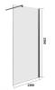 Душевая перегородка Good Door Walk in SP-130-W-BG ВИ00033 профиль матовое золото, стекло рифленое, 130x195 фото 4