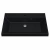 Раковина Uperwood Classic Quartz 291030005 черная матовая, уголь, 70x45 фото 6