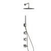 Душевой комплект Wasserkraft Tauber A6451.297.298.097.121.275.100.276 встраиваемый, с верхней душевой насадкой, лейкой, никель фото 4