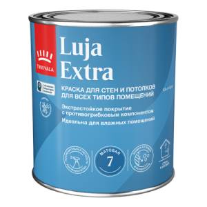 Краска для стен и потолков Tikkivala Luja Extra 7 матовая база C 0.9 л