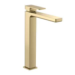 Смеситель для раковины AQUAme Savona AQM6814GG высокий, золото