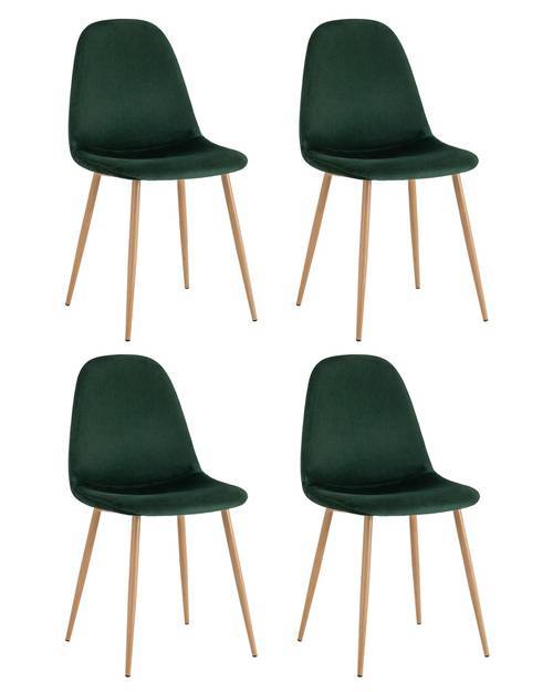 Набор из 4 стульев Stool Group Валенсия SN OS-001 HLR-57 X4 темно-зеленый