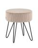 Пуф Stool Group Спейси vd-spacy-cl-cream бежевый, велюр рельефный