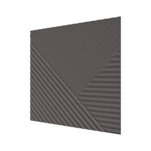 Стеновая квадратная панель МДФ Ликорн Пирамида графит 50x50x0.8