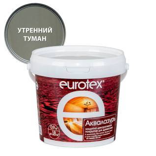 Лак защитно-декоративный для дерева EUROTEX Аквалазурь утренний туман 0.9 л