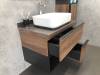 Тумба с раковиной Comforty Штутгарт-75 00-00001884 дуб темно-коричневый фото 6