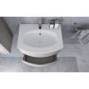Тумба с раковиной Cezares Vague 140 две чаши rovere sbiancato фото 2