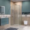 Душевой уголок BelBagno SOFT_CLOSE-1-AH-1-100/90-C-Cr профиль хром, стекло прозрачное, 100x90x200 фото 3