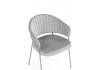 Стул на металлокаркасе Woodville Лео 672330 светло-серый (H-09) / серый фото 5