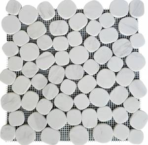 Мозаика Pixel Mosaic Мрамор PIX 310 Volakas White Матовая 30x30x6