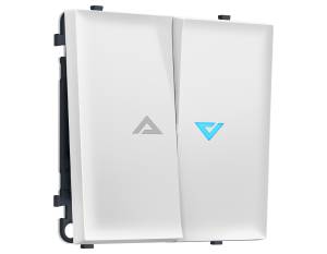 Комплект механизма 2-клавишного выключателя Ambrella Volt Sigma MS124460 белый матовый