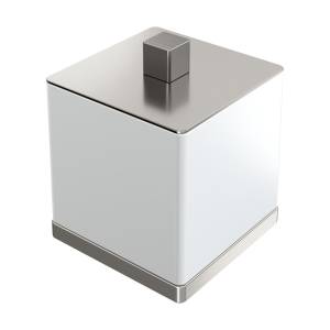 Стакан для ватных дисков Boheme Qubic 10964-NB Nickel Brush