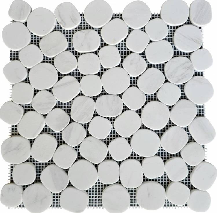 Мозаика Pixel Mosaic Мрамор PIX 310 Volakas White Матовая 30x30x6
