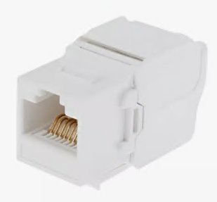 Вставка Keystone с коннектором RJ45 Rikett 147406 WT белый