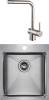 Комплект Paulmark Neckar PM804551-BS брашированная нерж. сталь + Смеситель Paulmark Spring Sp212067-SS для кухонной мойки