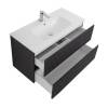 Тумба с раковиной Art&Max Torino Графит, 58.5x100 фото 5