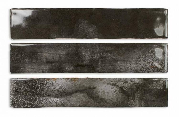 Керамическая плитка Dna Tiles Enamel 123144 Charcoal 5x25