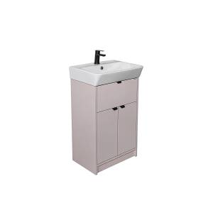 Тумба с раковиной Comforty Руза-50 00-00021967CF серый шелк