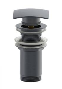 Донный клапан для раковины Wonzon & Woghand WW-88SS08-BGM темный графит