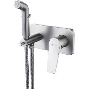 Гигиенический душ Lemark Bronx LM3720GM графит, со смесителем, с внутренней частью