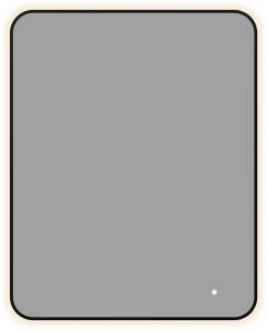 Зеркало Aquanet Контур 00367651 LED подсветка, черное, 100x80