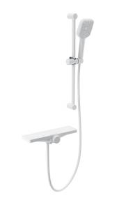 Смеситель для ванны Wonzon & Woghand WW-B2551-A-MW с душем и термостатом, белый матовый