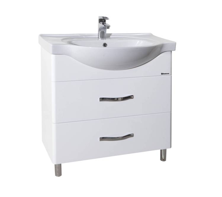 Тумба под раковину Bellezza Анкона 80 2 ящ. Белый