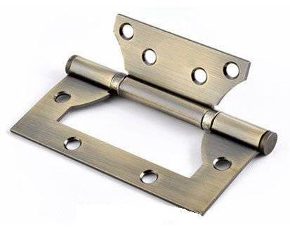 Петля дверная без врезки Morelli RFH 100х75х2.5 AB (Античная бронза)