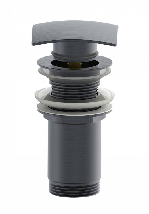 Донный клапан для раковины Wonzon & Woghand WW-88SS08-BGM темный графит