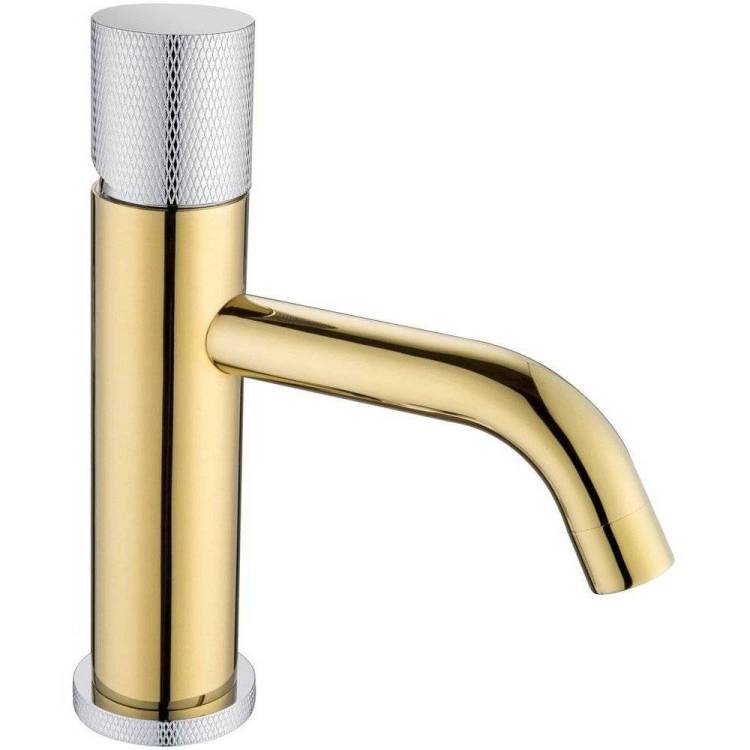 Смеситель для раковины Boheme Stick 121-CRG.2 Chrome Touch Gold