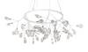 Подвесная светодиодная люстра Crystal Lux Evita SP45 D White/Transparent фото 2