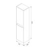 Шкаф-пенал Iddis Edifice 40 EDI40C0i97 подвесной, капучино фото 6