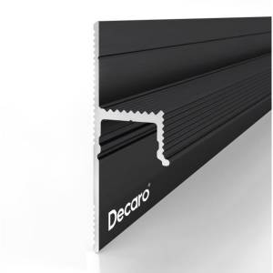 Универсальный теневой профиль под подсветку Decaro D002A Black 2000x65x15