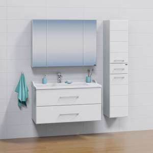 Мебель для ванной СанТа Омега 100 подвесная белая