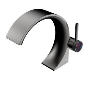 Смеситель для раковины Black&White GF-7106-GM оружейная сталь