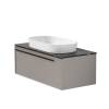Тумба с раковиной La Fenice Elba Cappuccino NFNC-01-ELB-C-100-3-M-GB бежевая матовая, 100 см