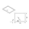 Поддон для душа Vincea VST-5AR-8012 1200x800x50, белый фото 6