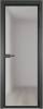 Межкомнатная дверь Profil Doors 1 AV цвет профиля Серая ночь, стекло безопасное 6 мм матовое 700x2000