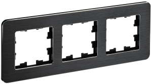 Рамка 3-постовая IEK Brite BR-M32-M-21-K02 черный