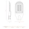 Уличный светильник Wolta Pro Трасса ДКУ04-150-112-4К ШБ140х60 фото 4
